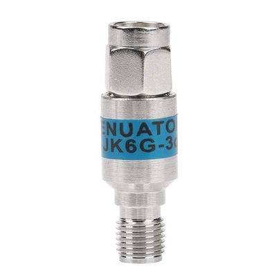Yominerr 2W SMA Coaxial Attenuator, DC–6 GHz, SMA Male to SMA Female, 50 Ohm, for Telecommunications, 2 dB