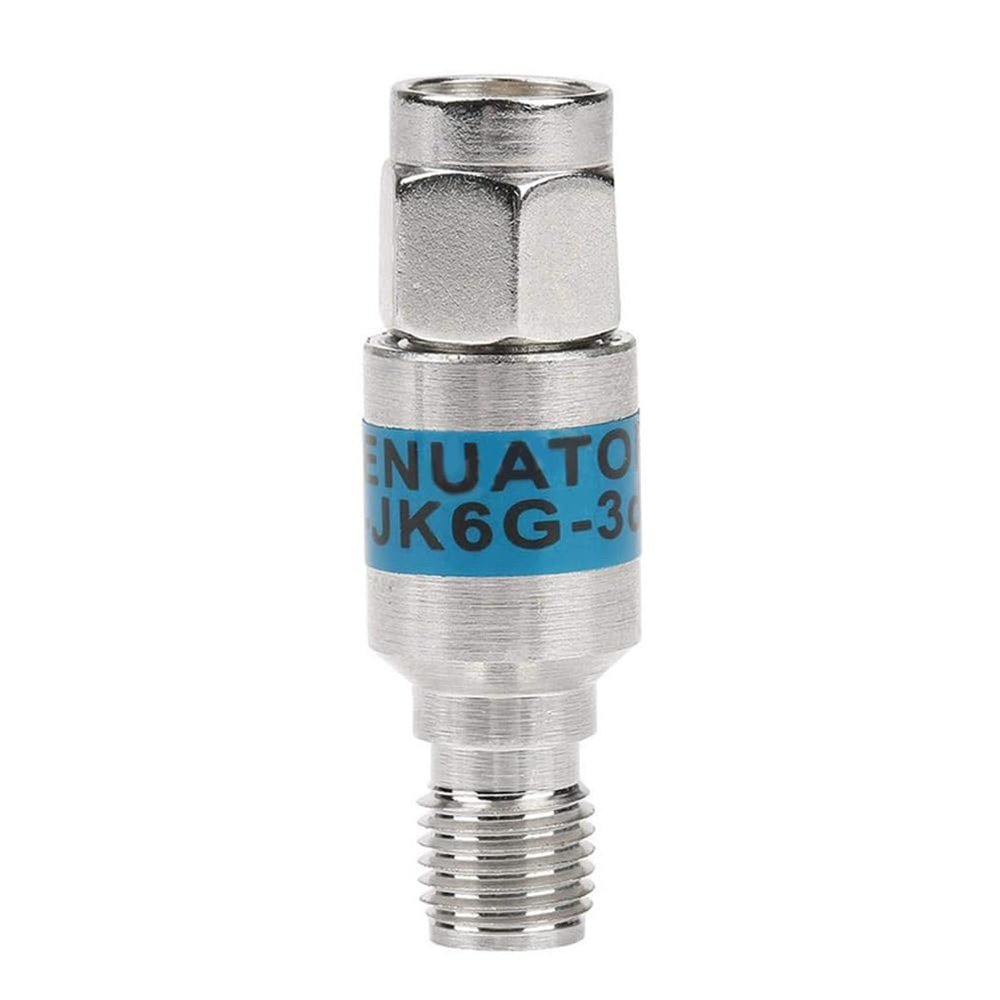 Yominerr 2W SMA Coaxial Attenuator, DC–6 GHz, SMA Male to SMA Female, 50 Ohm, for Telecommunications, 2 dB