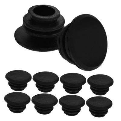 22 mm Bicycle Handlebar End Caps, 10-Pack, Rubber