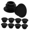 22 mm Bicycle Handlebar End Caps, 10-Pack, Rubber view 1