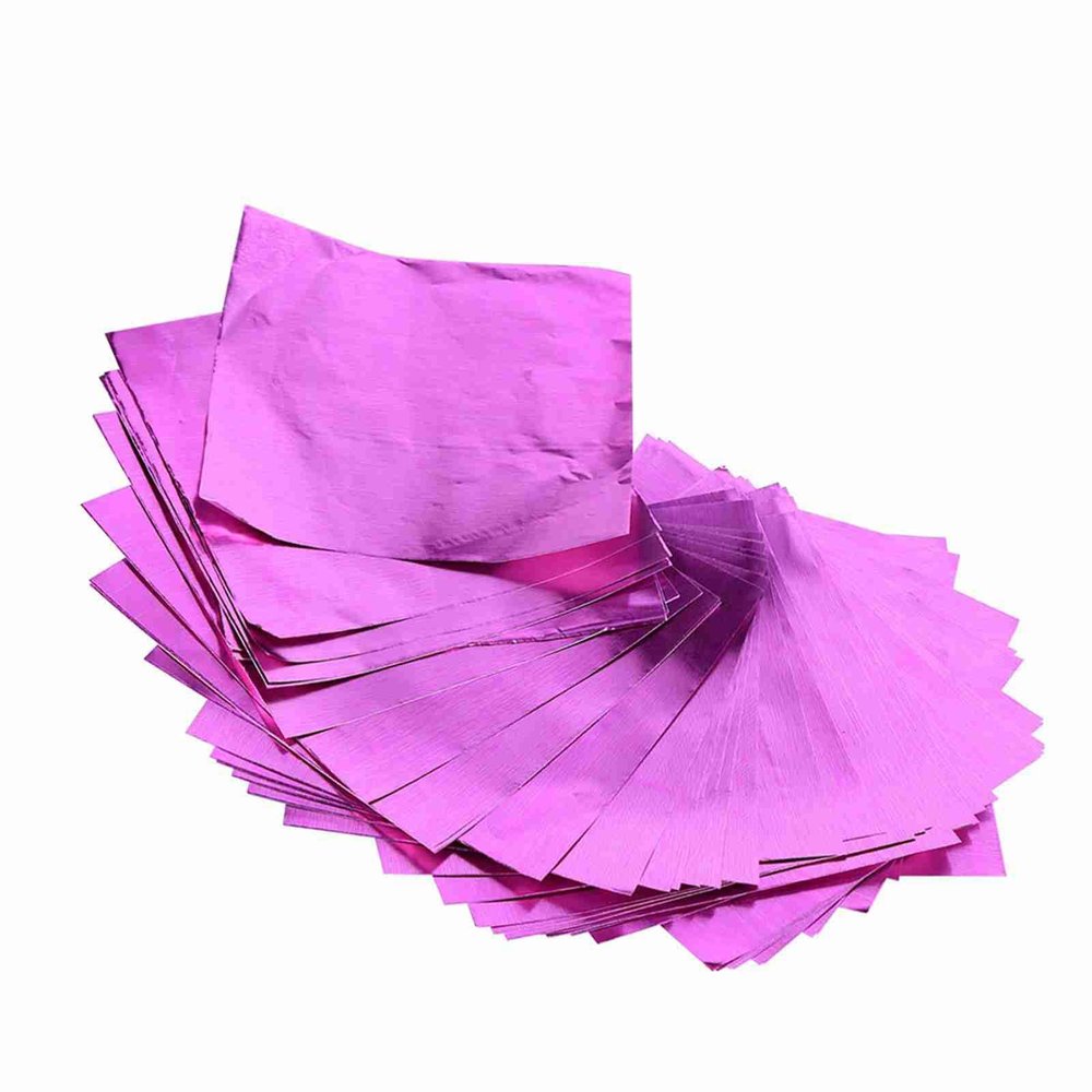 ZenithAur Candy Wrappers - 100 Pieces Light Purple