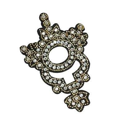 LUOFENG Elegant Beaded Embroidery Patch