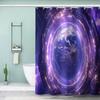 3D Space Planet Galaxy Shower Curtain, 220 x 200 cm view 1