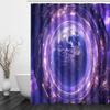 3D Space Planet Galaxy Shower Curtain, 220 x 200 cm view 2