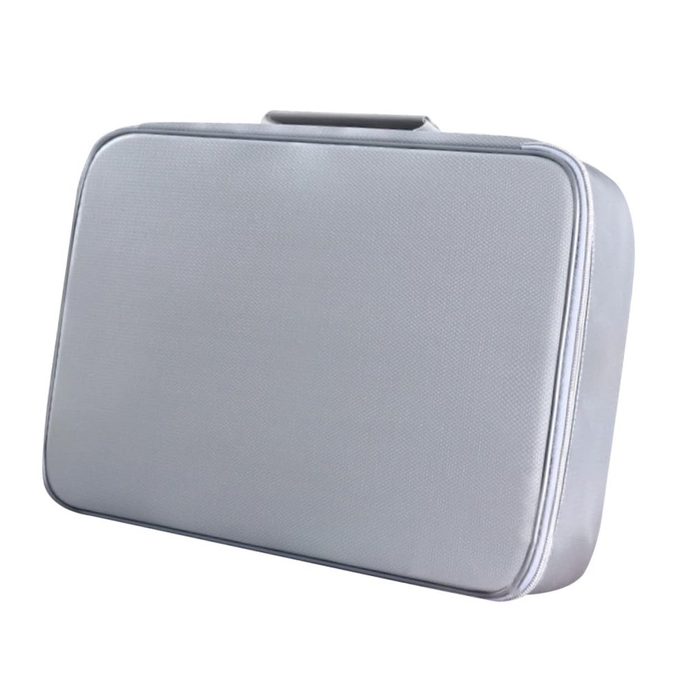 VILLFUL Fireproof Briefcase with Document Folder, Silver