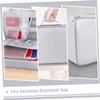 VILLFUL Fireproof Briefcase with Document Folder, Silver view 4