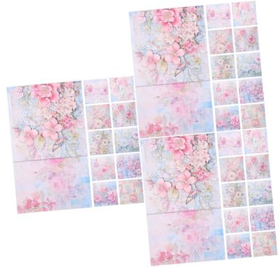 Uonlytech 3 Sets Decorative Scrapbooking Paper for DIY Albums, Journaling and Crafts, 72 Sheets