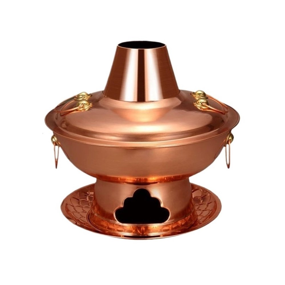 OWOHYG 28 cm Copper Charcoal Hot Pot