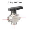 3-Way Stainless Steel Ball Valve, 1/4-Inch Female Thread view 4