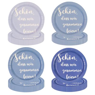 HFBOBP 48-Piece Blue Gradient Plates