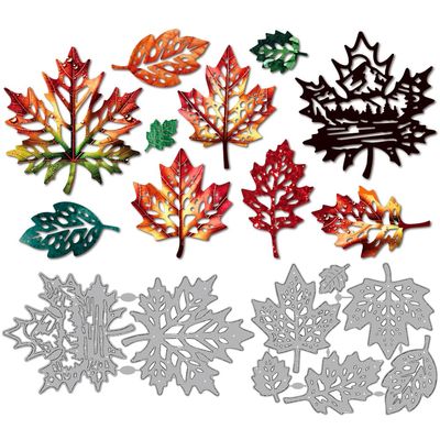 MAYJOYDIY Autumn Maple Leaf Metal Die Cuts