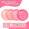 HFBOBP 48-Piece Pink Gradient Paper Plates view 3