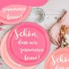 HFBOBP 48-Piece Pink Gradient Paper Plates view 4