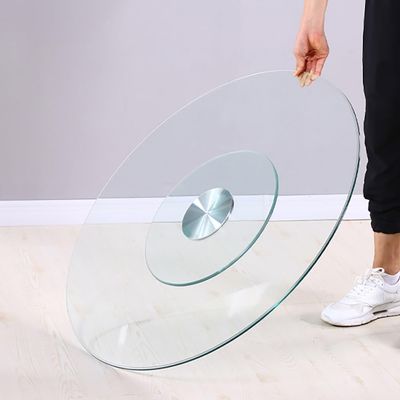 Rotating Glass Serving Tray for Dining Tables
