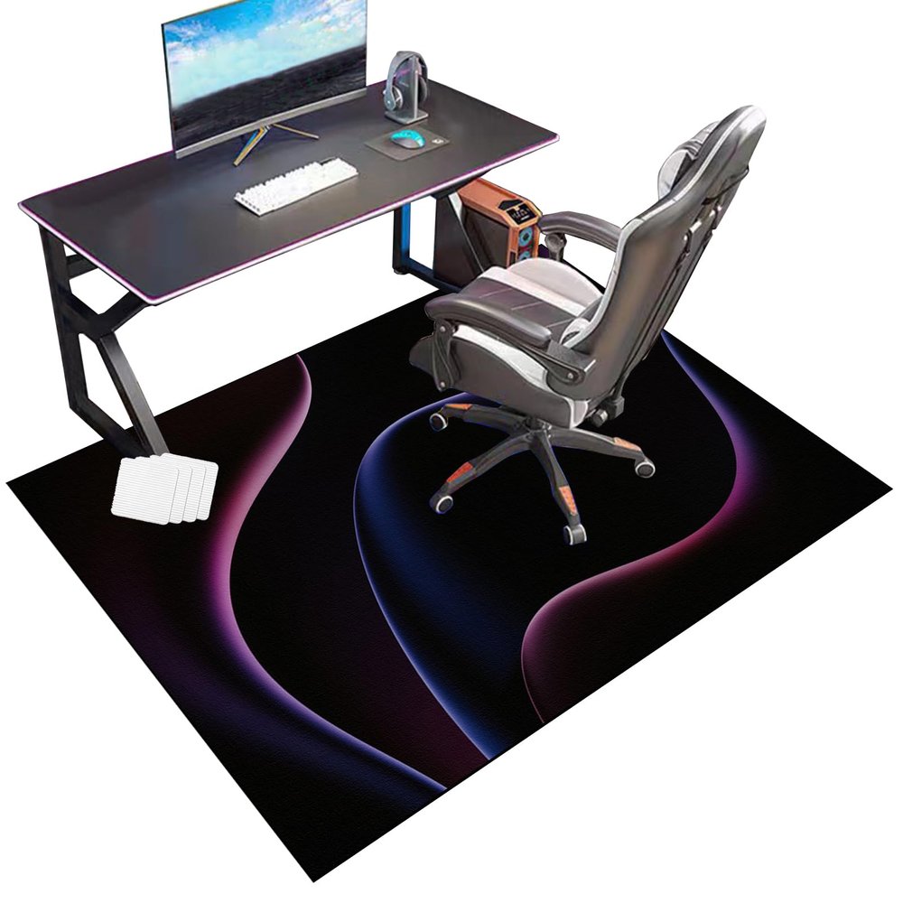 RxueSug Office Chair Mat, Gaming Chair Rug, 90 x 150 cm