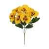 Realistic Silk Outdoor Flowers with Five Forked Pansies view 1
