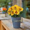 Realistic Silk Outdoor Flowers with Five Forked Pansies view 3