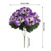 Realistic Silk Outdoor Flowers with Five Forked Pansies view 4