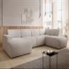 AXLIVING XXL U-Shaped Sofa Didim, Cream, 378 cm Wide, Modern & Spacious view 1