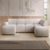 AXLIVING XXL U-Shaped Sofa Didim, Cream, 378 cm Wide, Modern & Spacious view 2
