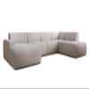 AXLIVING XXL U-Shaped Sofa Didim, Cream, 378 cm Wide, Modern & Spacious view 3