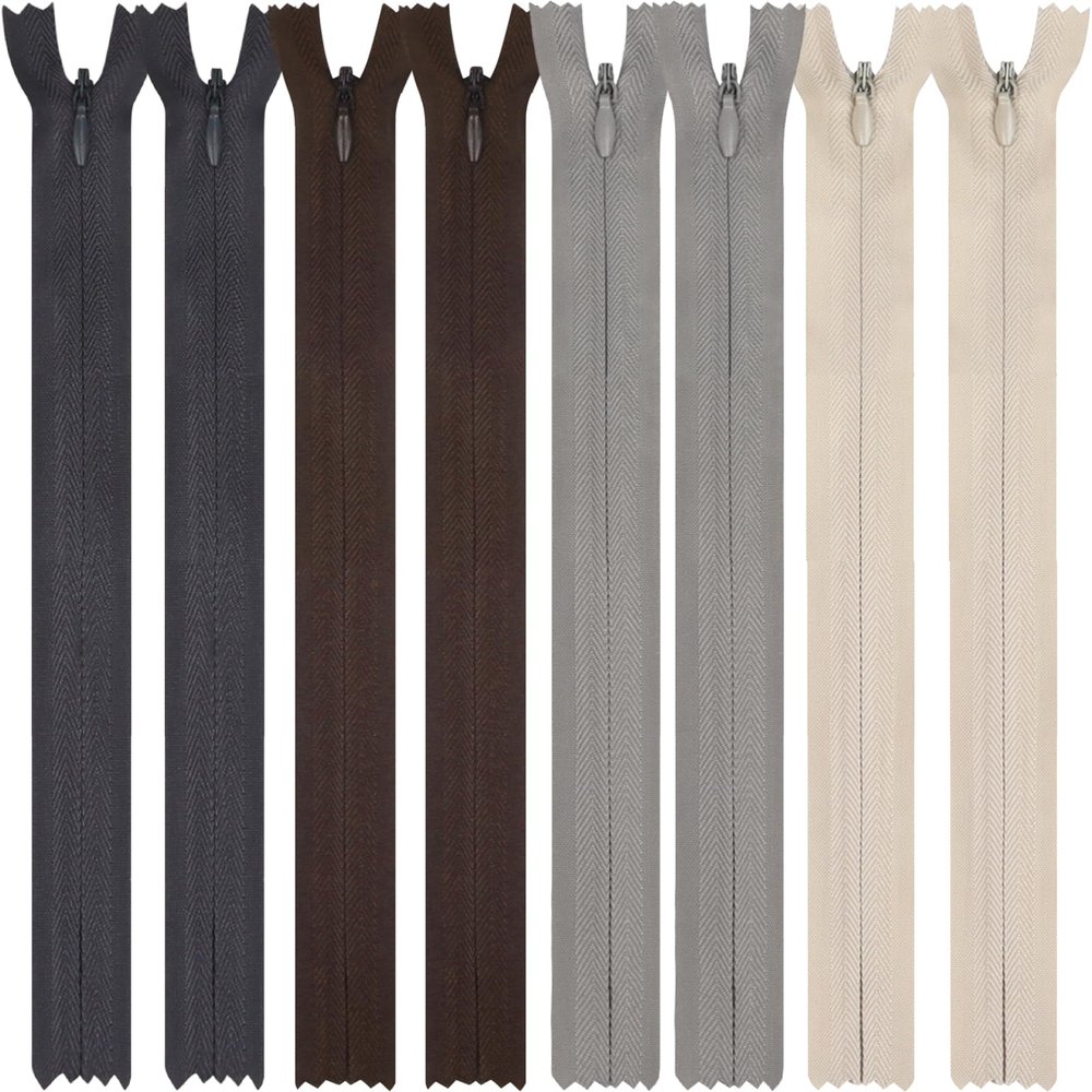 DOITEM Nylon Invisible Zippers, 40cm
