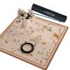 CYHTYM Square Chinese-Style Leather Mahjong Mat with Storage Bag, Orange, 95 cm/37.4 in view 1
