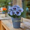 Realistic Silk Outdoor Flowers with Five Forked Pansies view 2