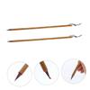 LAPYAPPE 2-Piece Bamboo Calligraphy Brush Set with Fine Tips and Lanyard Design, Easy to Clean, for Traditional Chinese Calligraphy and Students view 3
