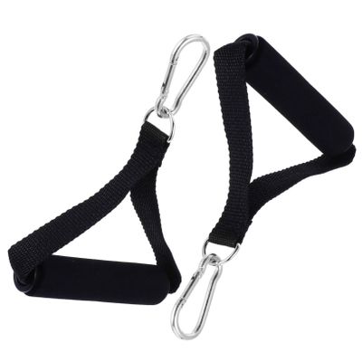 Milisten 3 Sets Non-Slip Fitness Handles with Carabiners for Resistance Bands and Strength Training