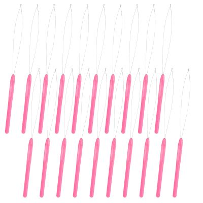 20 Hair Extension Loops with Hook Tool