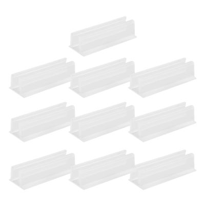 Light String Clips, Self-Adhesive Wall Mount | 10 Transparent Holders for Neon Lights