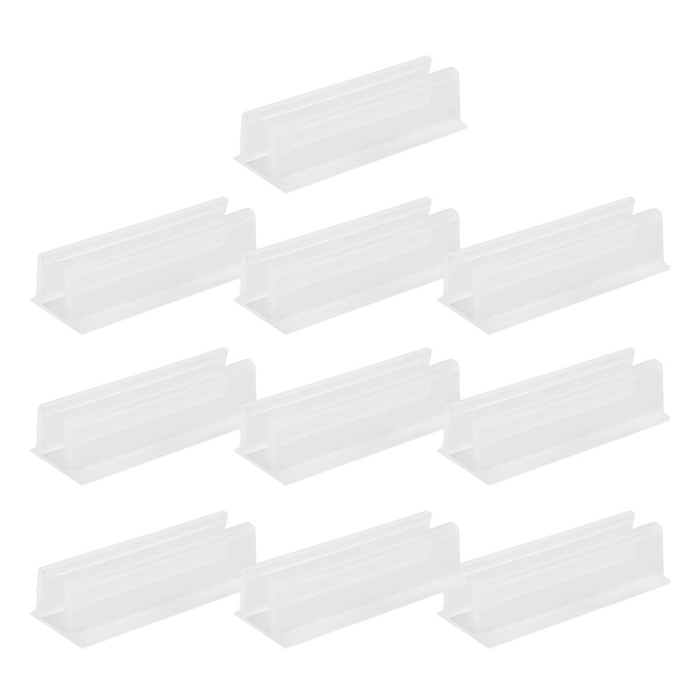 Light String Clips, Self-Adhesive Wall Mount | 10 Transparent Holders for Neon Lights