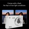 VELATEMOR 4K Digital Camera, 50 MP, 2.8-Inch Display, 16x Zoom, Silver view 3
