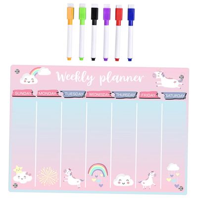 Transparent Acrylic Magnetic Refrigerator Planner