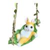 FriendshipHome Hanging Bunny Garden Statue in Hammock, Resin view 1