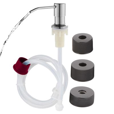 Sink Soap Dispenser, Refillable Foam Pump with Extension Tube