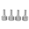 TOPINCN Stainless Steel 1/2 in NPT Barb Hose Fitting, Garden Hose End Connector Splicer Mender Repair Fitting view 1