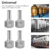 TOPINCN Stainless Steel 1/2 in NPT Barb Hose Fitting, Garden Hose End Connector Splicer Mender Repair Fitting view 2