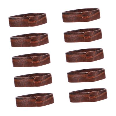 AKOOSY 10 Pack Leather Watch Band Loops 20mm