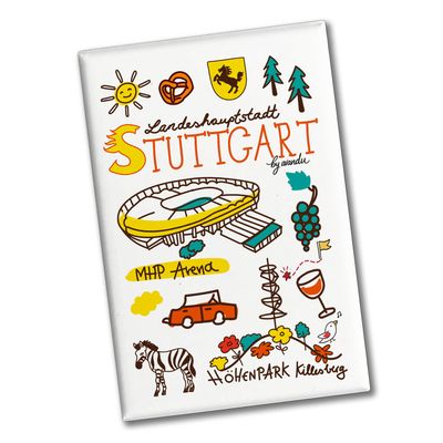 Stuttgart Wimmel Souvenir Magnet - Stadium
