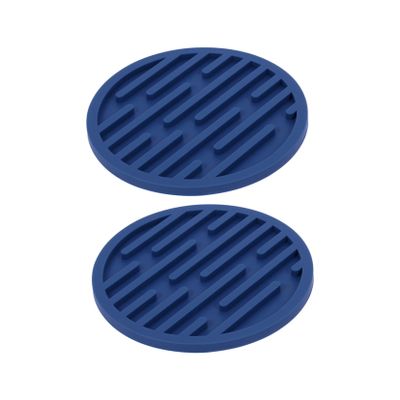 LIGIGWASH 2-Pack Silicone Coasters Blue