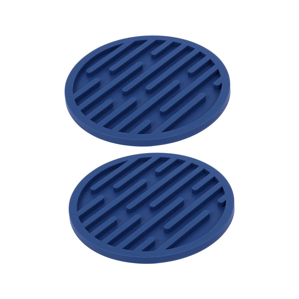 LIGIGWASH 2-Pack Silicone Coasters Blue