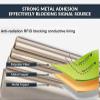 KSQP EMF Shielding Fabric, Faraday Fabric, RFID Shielding, Nickel-Copper, Silver, 1 x 1.1 m view 2