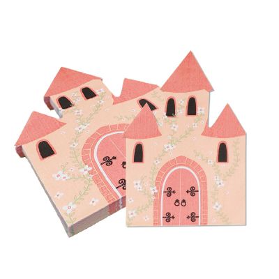 Gleemix 20 Pack Pink Castle Napkins