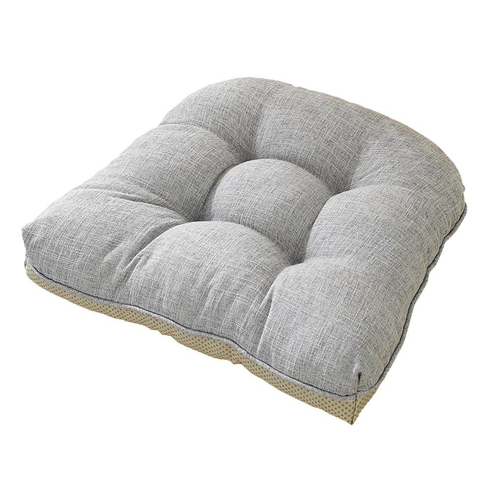 Chair Seat Cushions, 4-Piece Set, Washable, with Ties, 46 x 43 x 9 cm