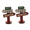 JOINPAYA 2 Sets Wooden Garden Signposts, Garden Decor Props for Landscape Design, Photo Props for Housewarming and Special Occasions view 1