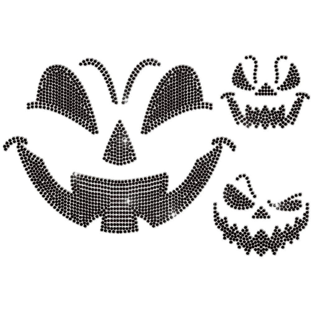 ANATTASOUL Halloween Crystal Iron-On Transfer Sticker