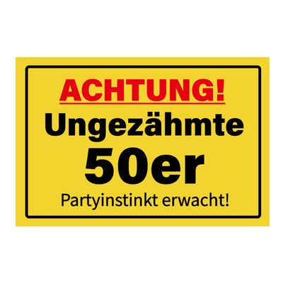 50th Birthday Decoration Sign