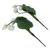 Artificial White Lotus Flowers, 2-Pack, Plastic, Halloween Party view 1